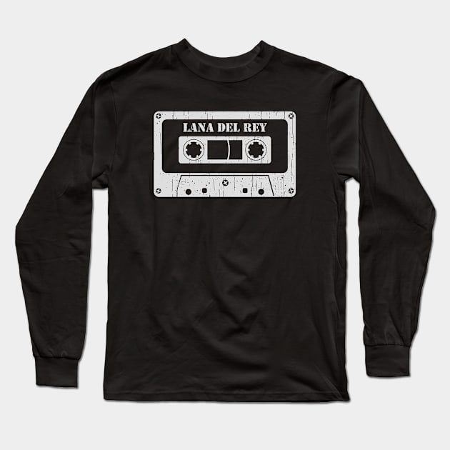 Lana Del Rey - Vintage Cassette White Long Sleeve T-Shirt by FeelgoodShirt